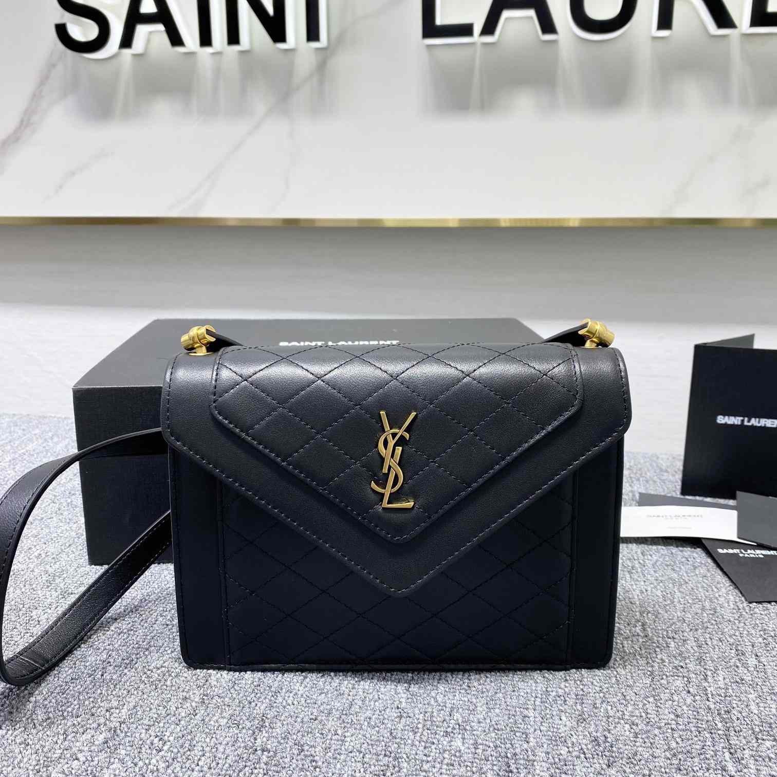 Saint Laurent Gaby Mini Satchel In Quilted Lambskin - FashionPlug