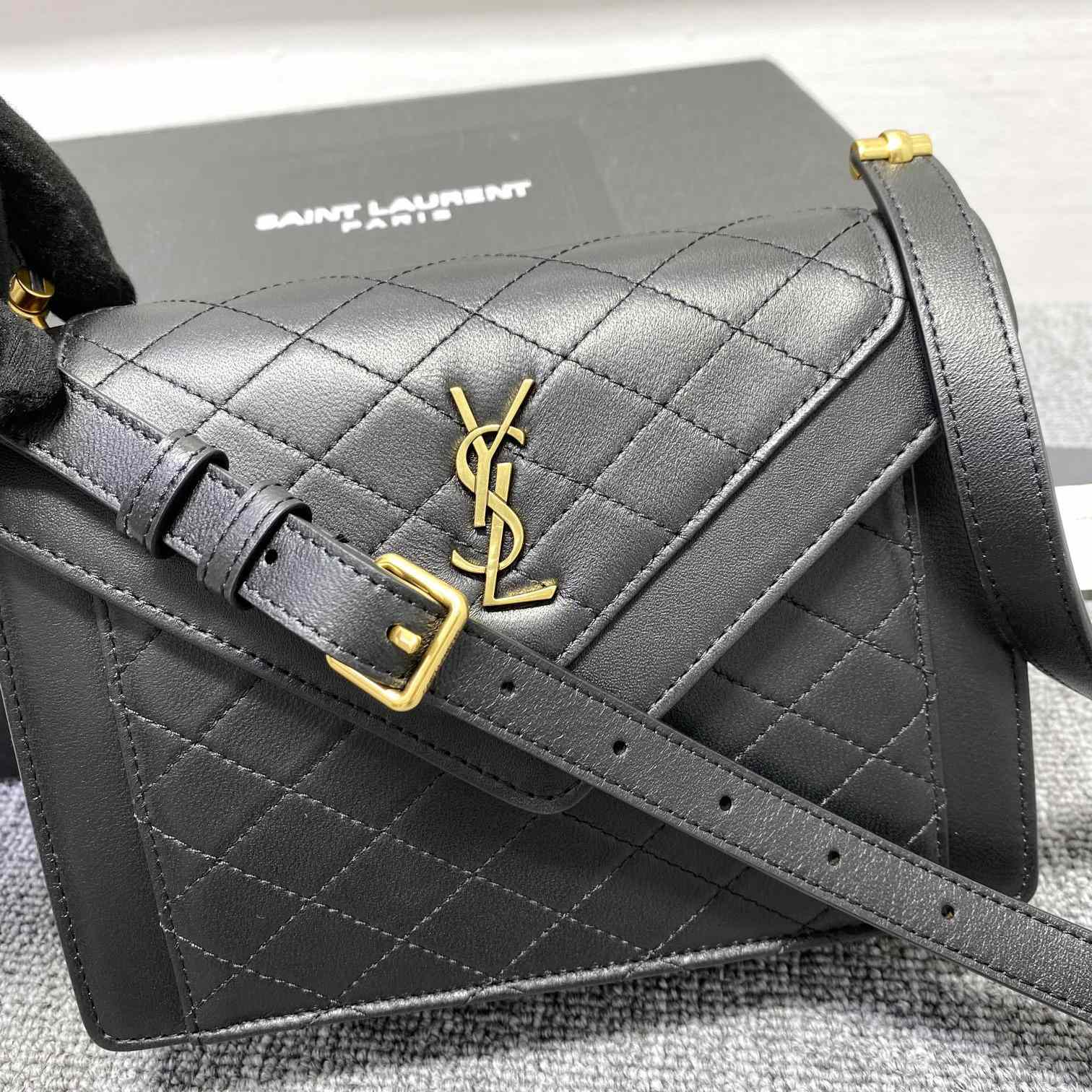 Saint Laurent Gaby Mini Satchel In Quilted Lambskin - FashionPlug