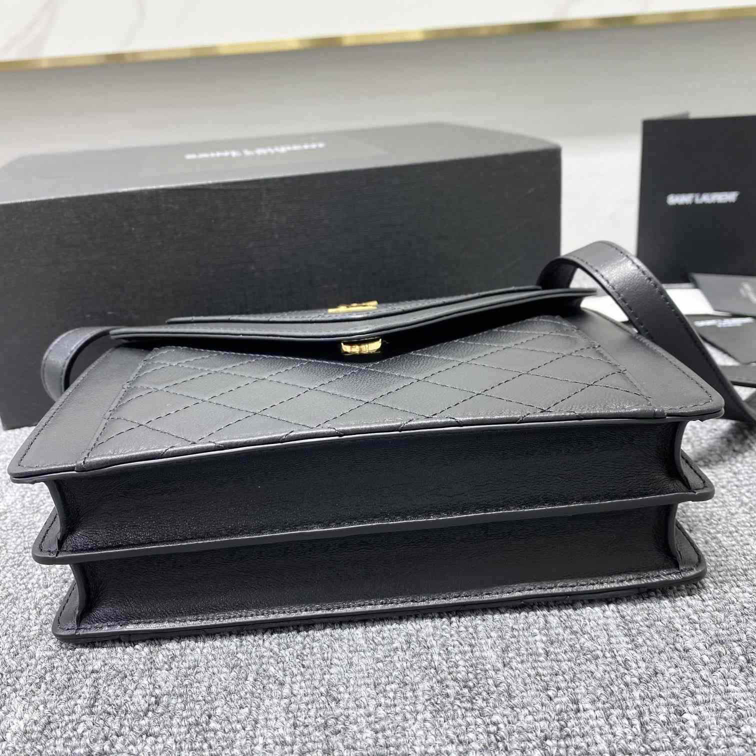 Saint Laurent Gaby Mini Satchel In Quilted Lambskin - FashionPlug