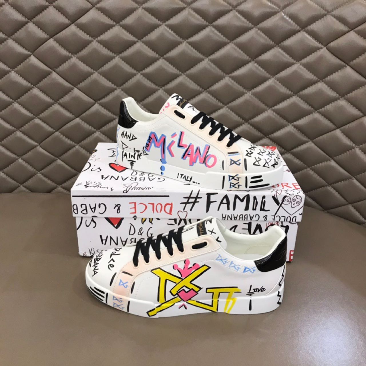 Dolce & Gabbana Limited Edition Portofino Sneakers - FashionPlug