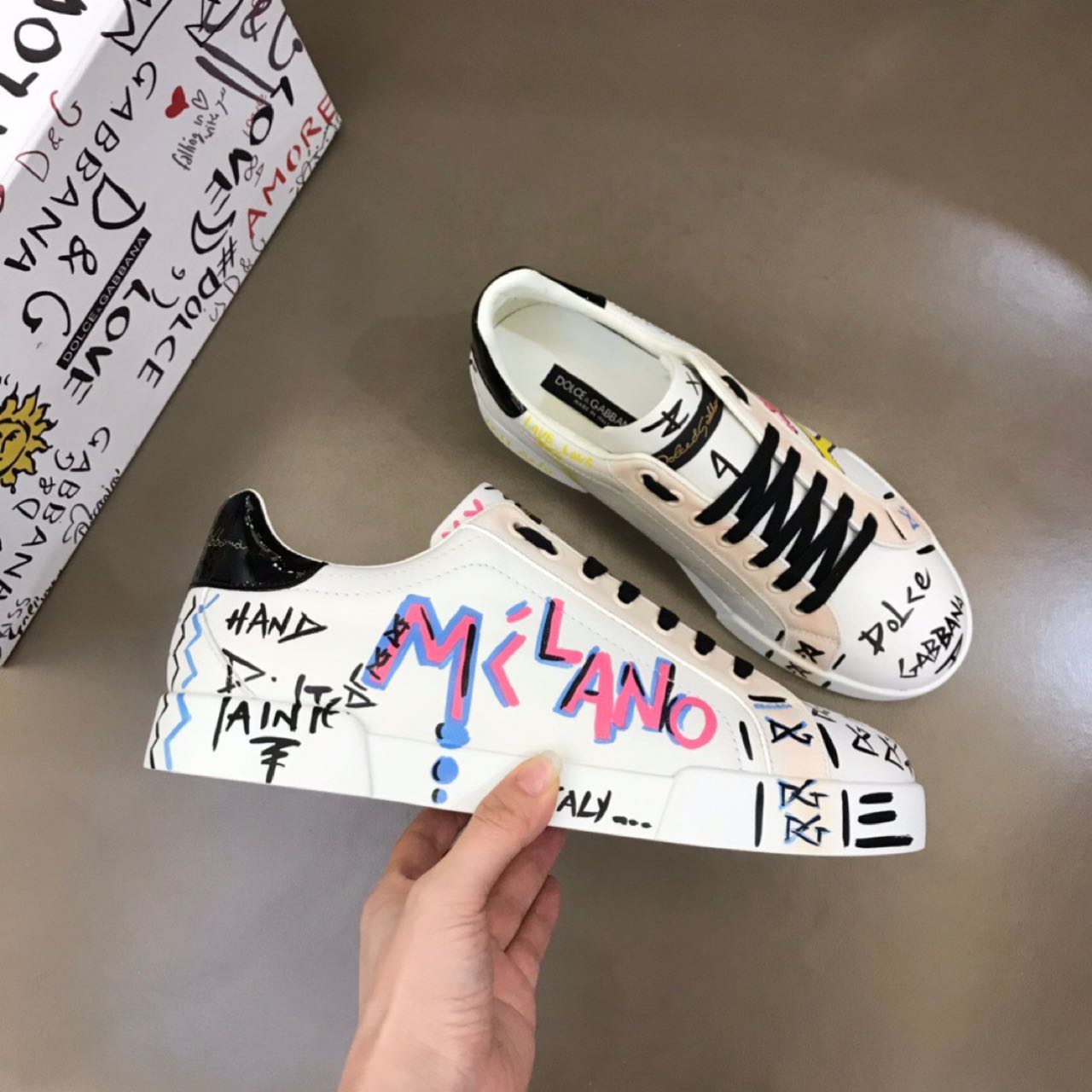 Dolce & Gabbana Limited Edition Portofino Sneakers - FashionPlug