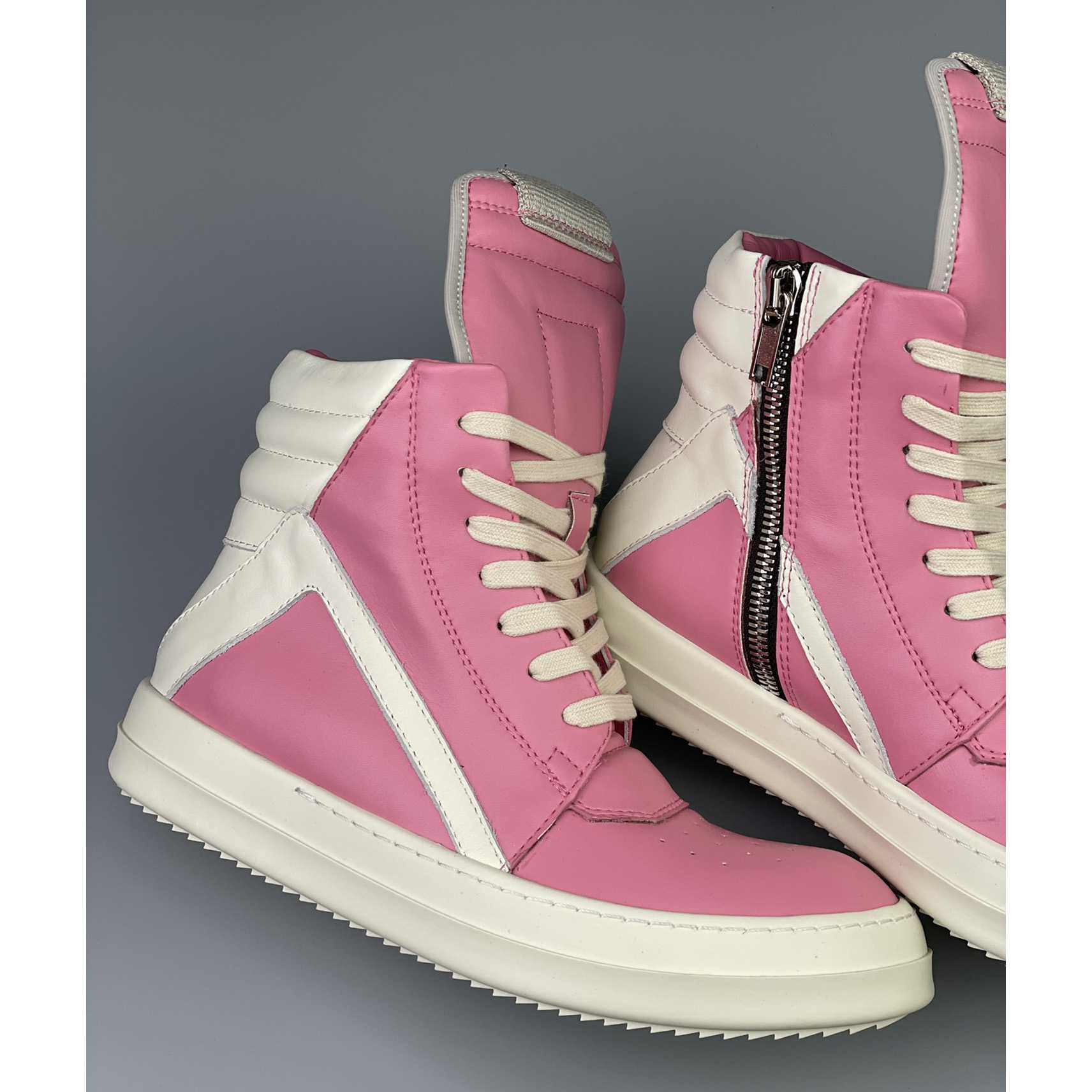 Rick Owens Geobasket High Top Sneakers - FashionPlug