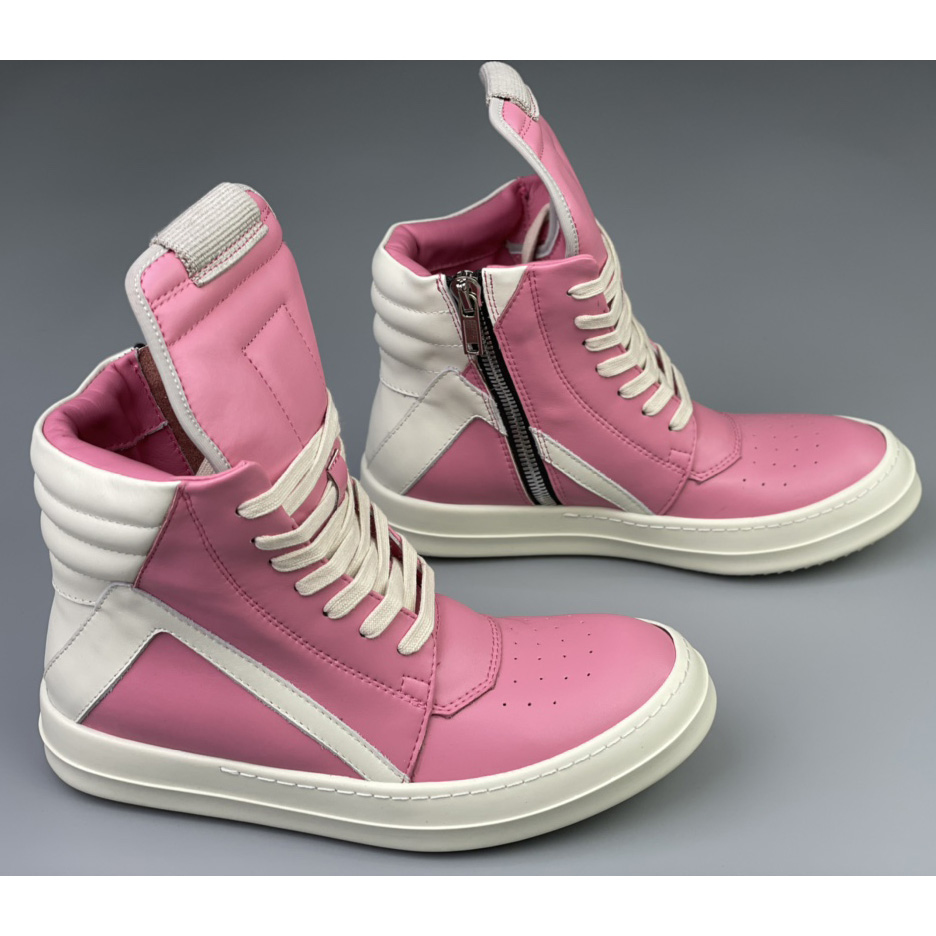 Rick Owens Geobasket High Top Sneakers - FashionPlug
