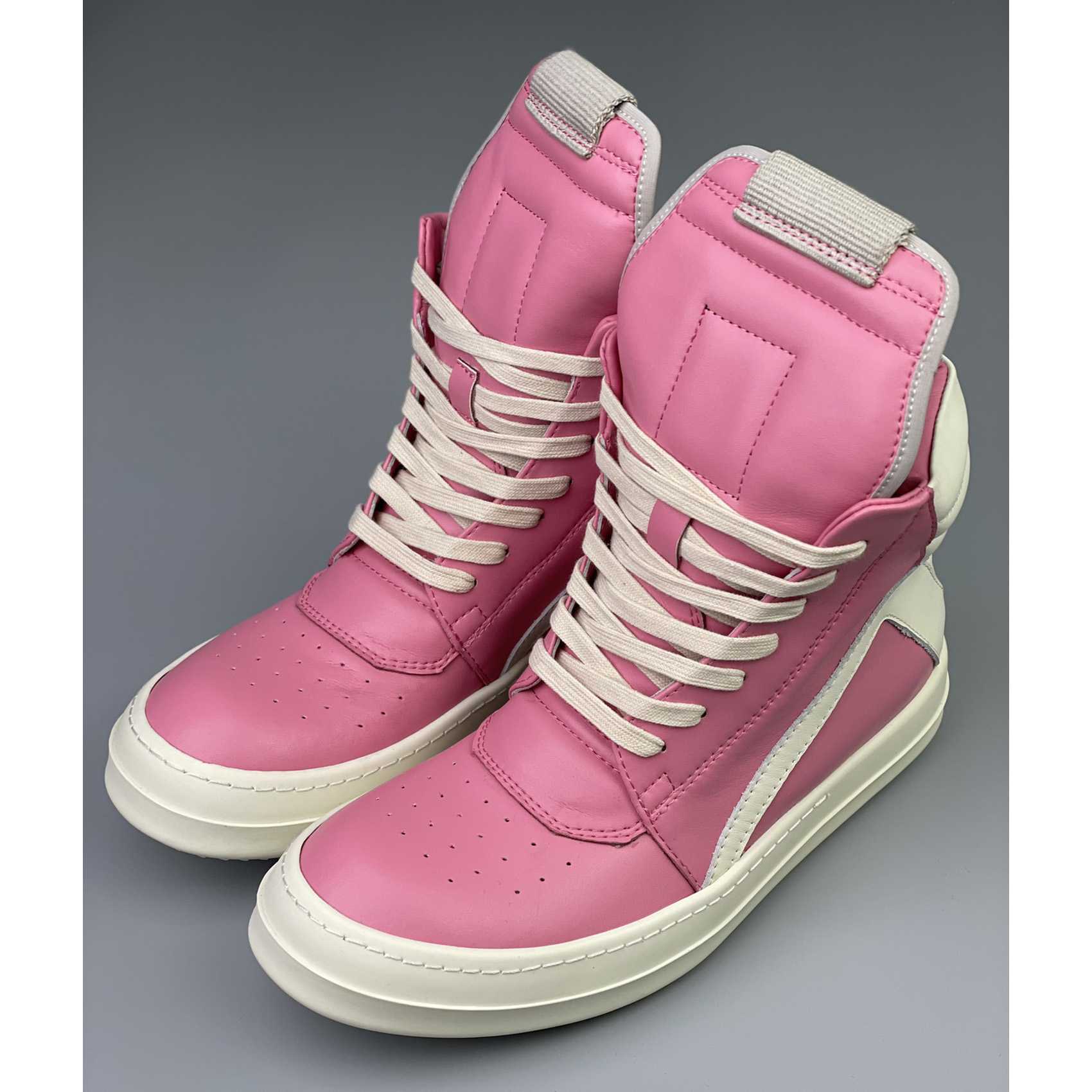 Rick Owens Geobasket High Top Sneakers - FashionPlug