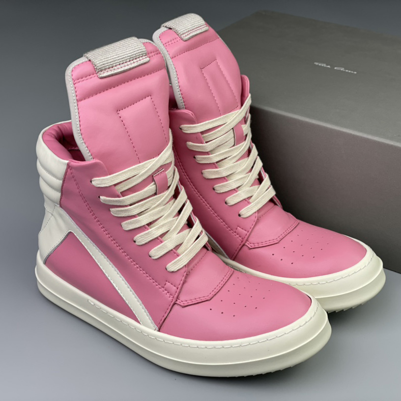 Rick Owens Geobasket High Top Sneakers - FashionPlug