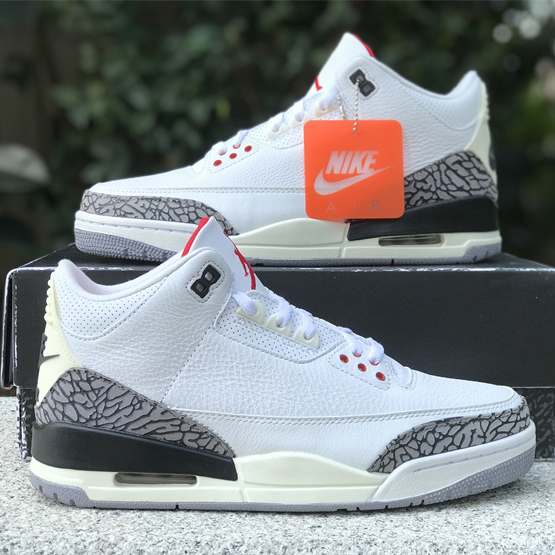 Air Jordan 3 “White Cement Reimagined” Basketball Shoes   DN3707-100 - FashionPlug