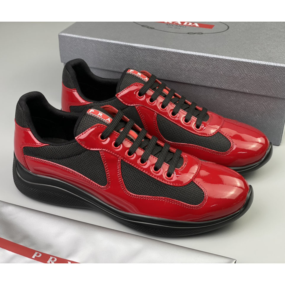Prada Male America's Cup Sneaker  - FashionPlug