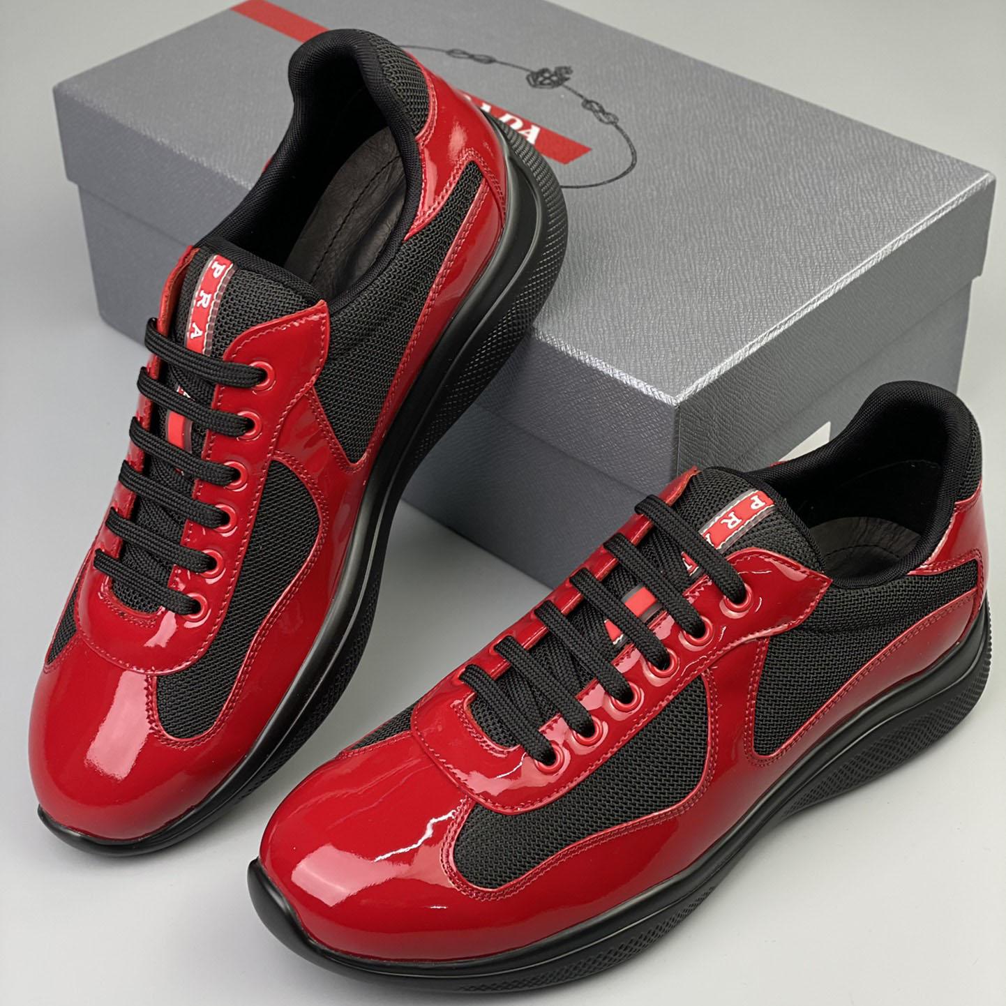 Prada Male America's Cup Sneaker  - FashionPlug