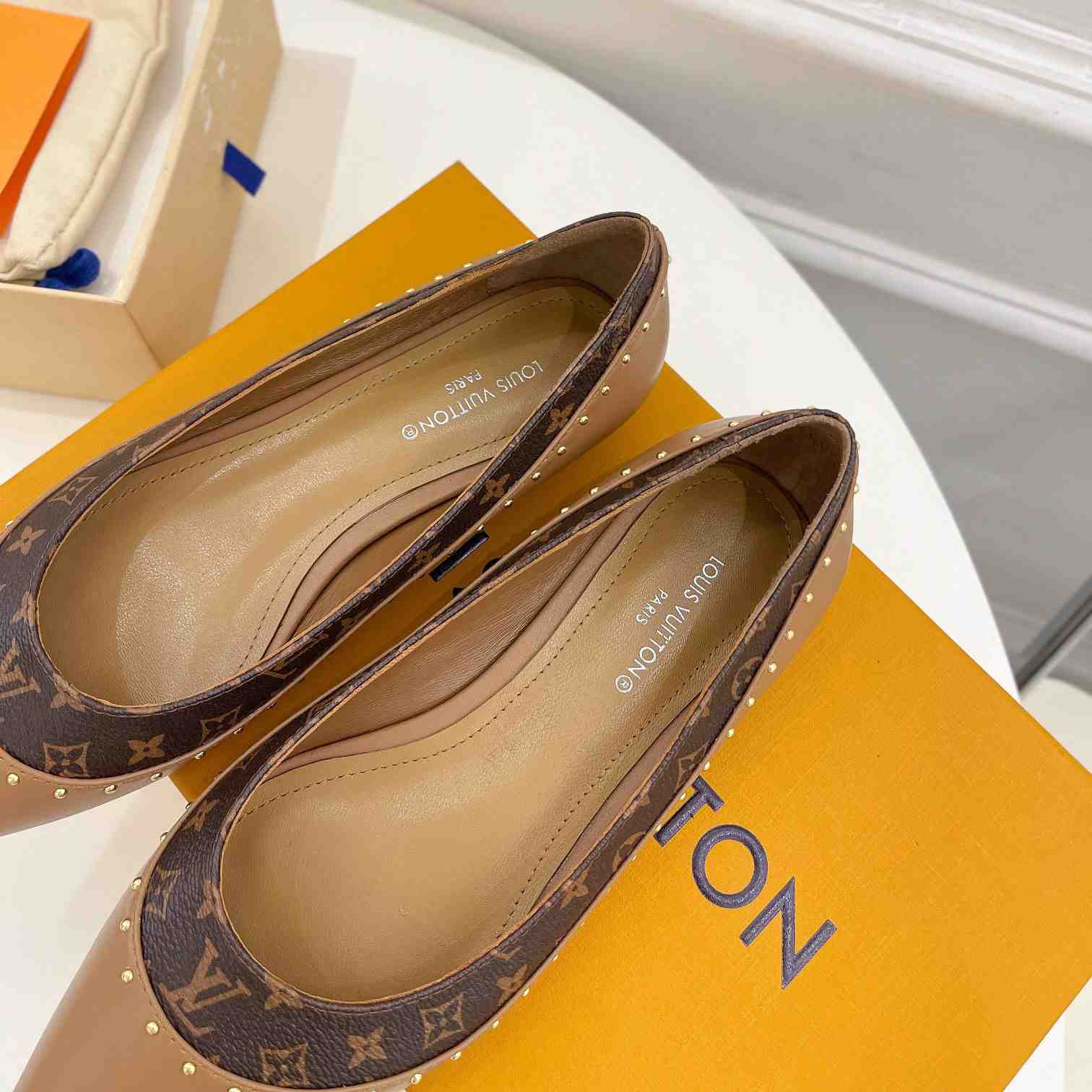 Louis Vuitton Signature Flat Ballerina    - FashionPlug