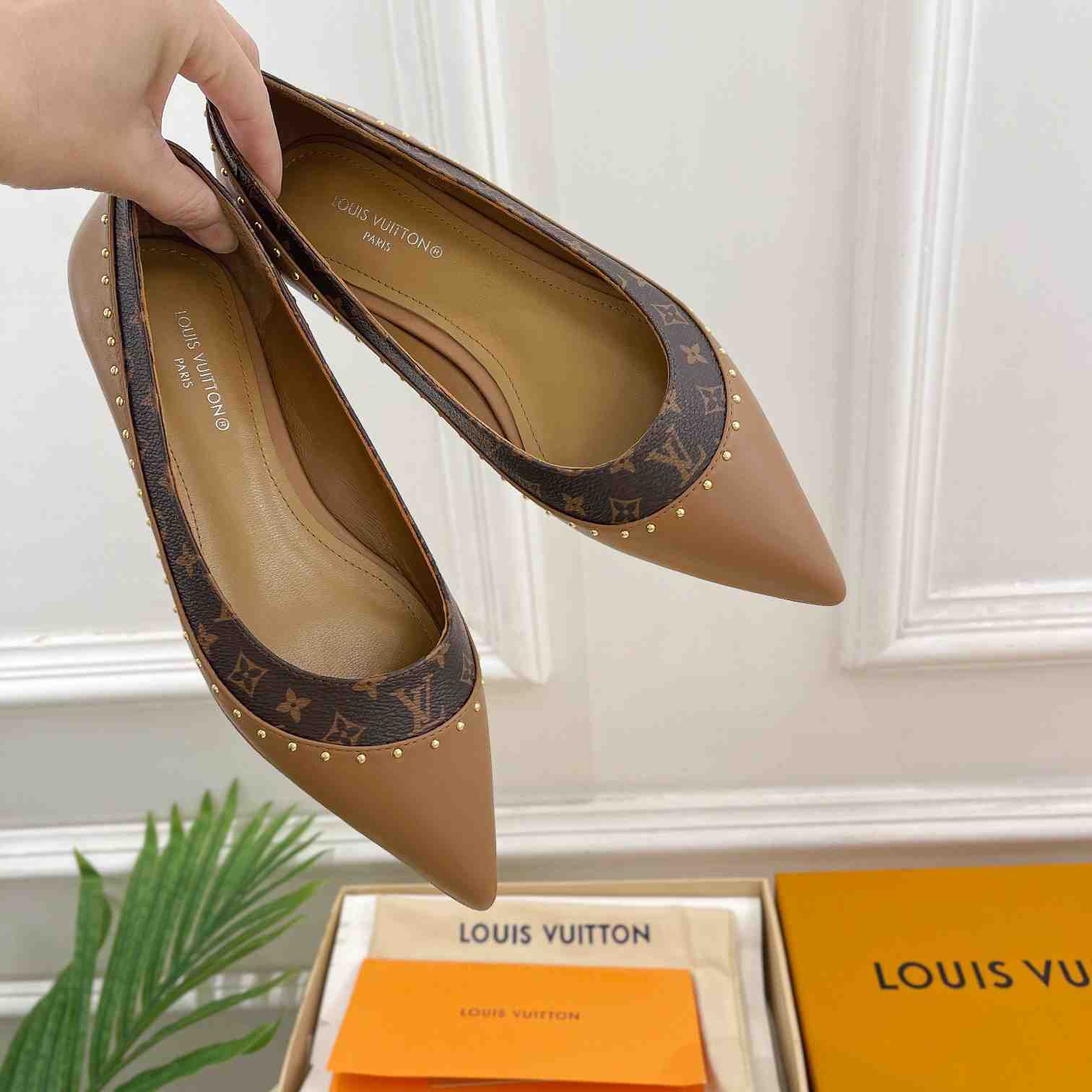 Louis Vuitton Signature Flat Ballerina    - FashionPlug