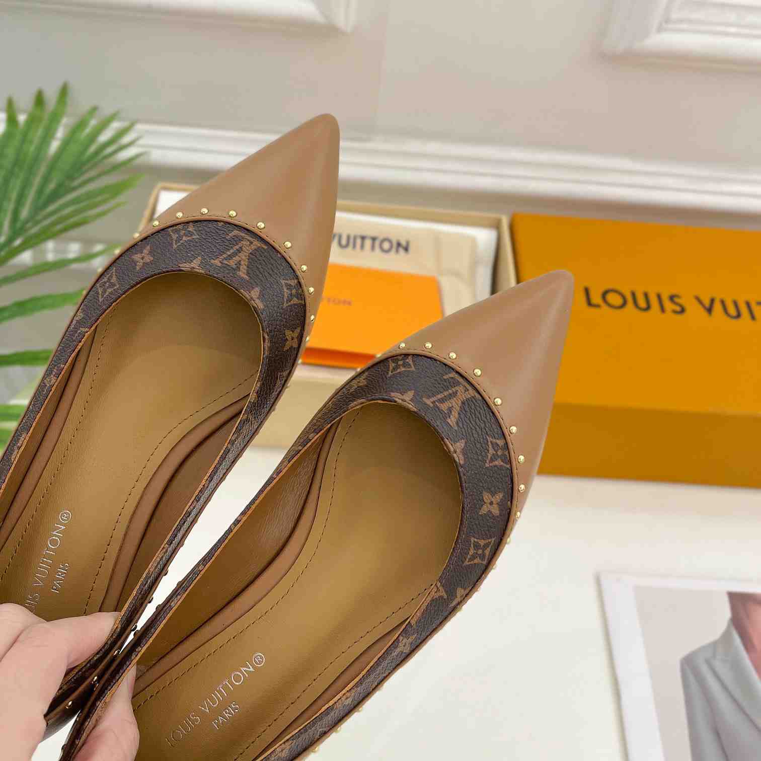 Louis Vuitton Signature Flat Ballerina    - FashionPlug