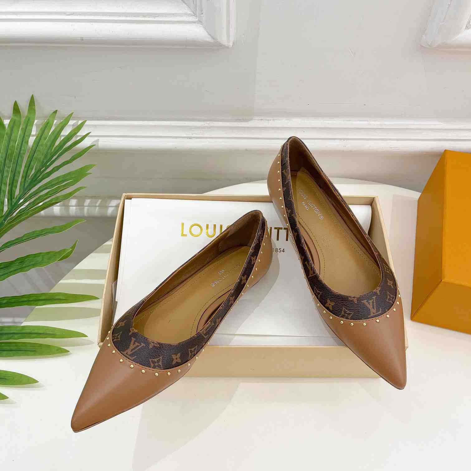 Louis Vuitton Signature Flat Ballerina    - FashionPlug