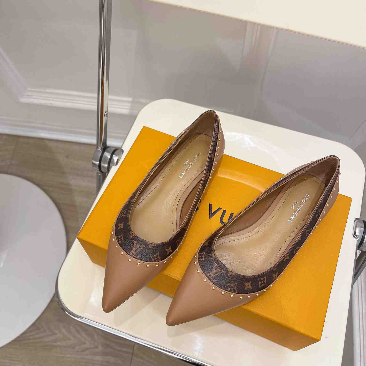 Louis Vuitton Signature Flat Ballerina    - FashionPlug