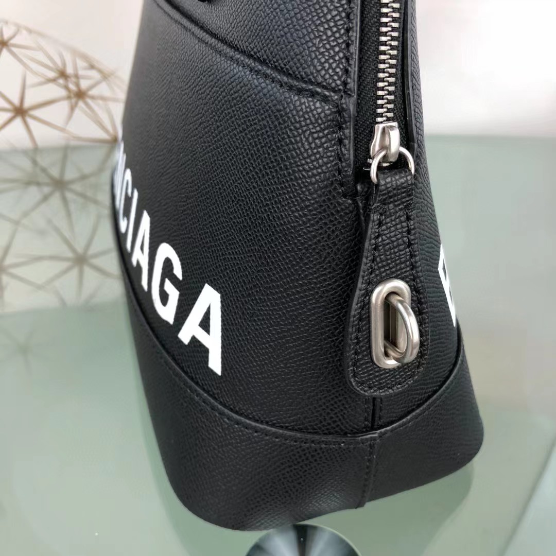 Balenciaga Women's Ville Small Handbag In Black/White (19-21-8cm) - FashionPlug