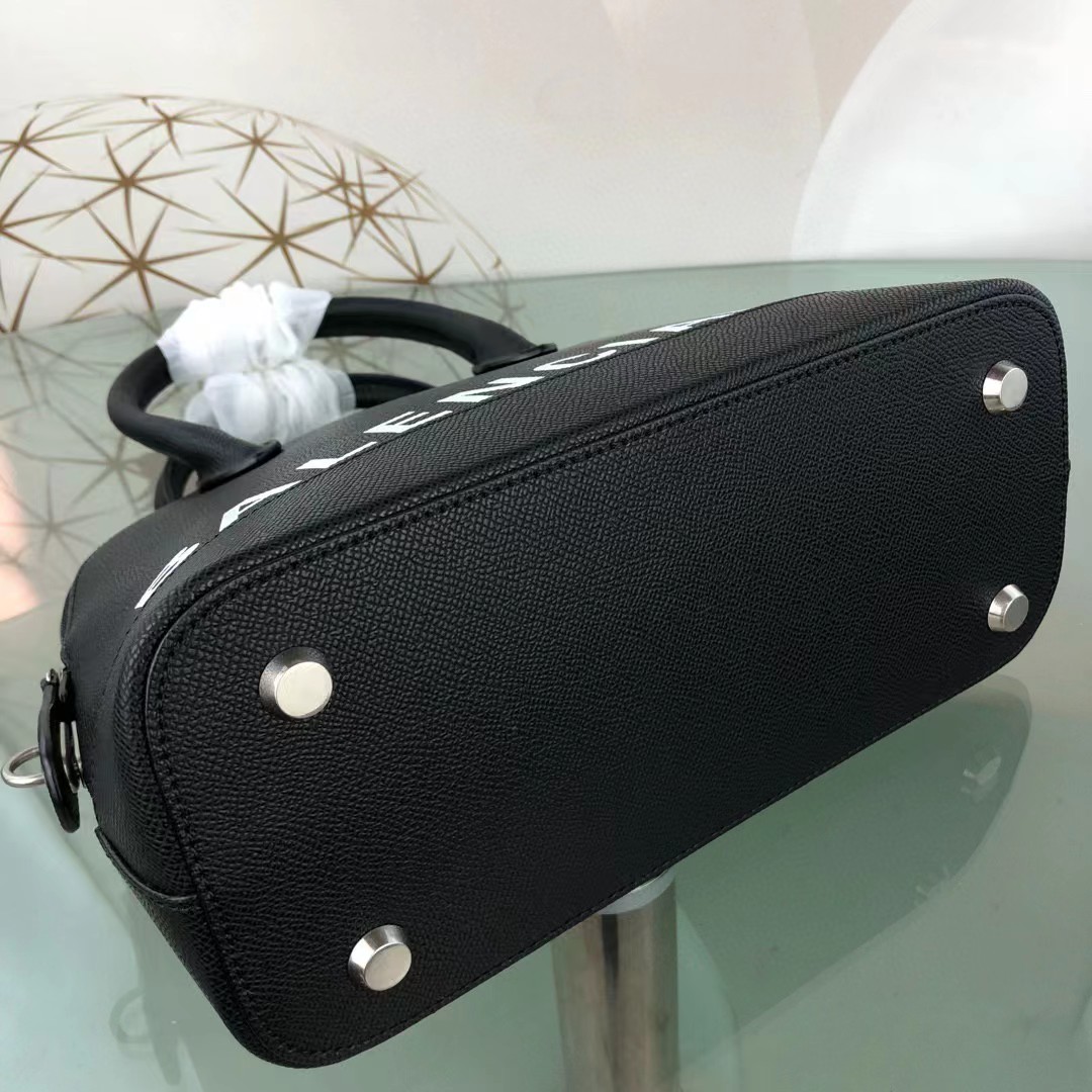 Balenciaga Women's Ville Small Handbag In Black/White (19-21-8cm) - FashionPlug