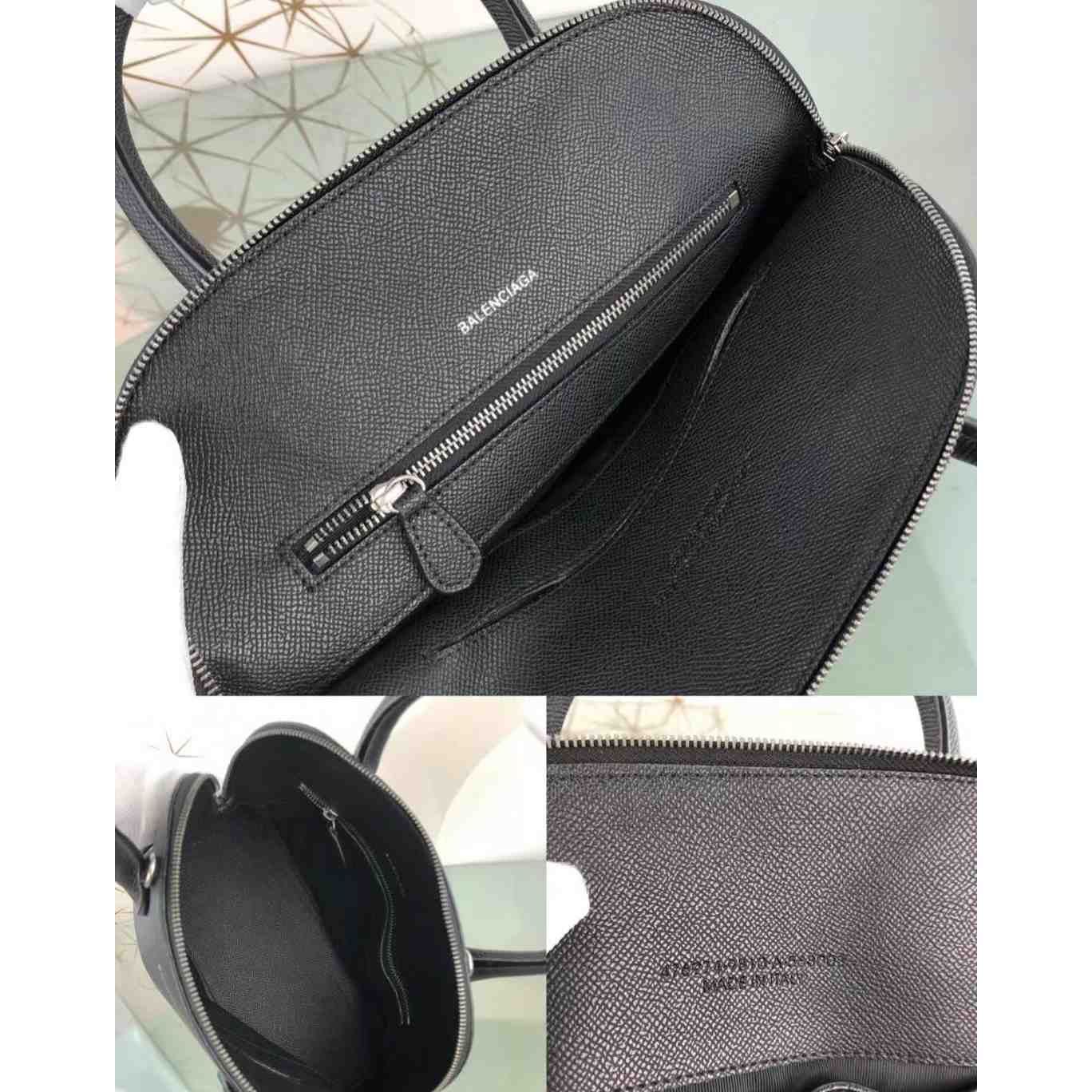 Balenciaga Women's Ville Small Handbag In Black/White (19-21-8cm) - FashionPlug