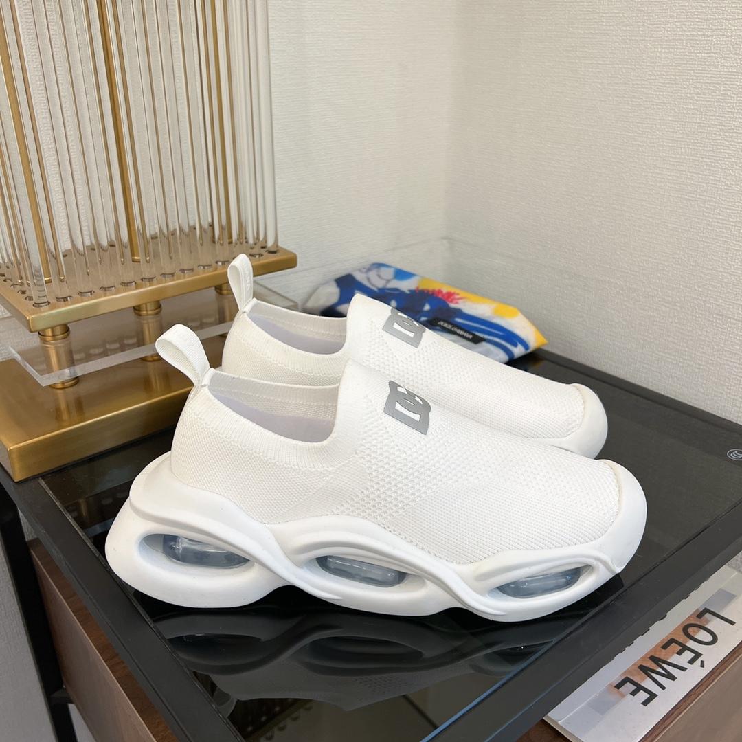 Dolce & Gabbana Stretch Mesh Wave Sneakers - FashionPlug