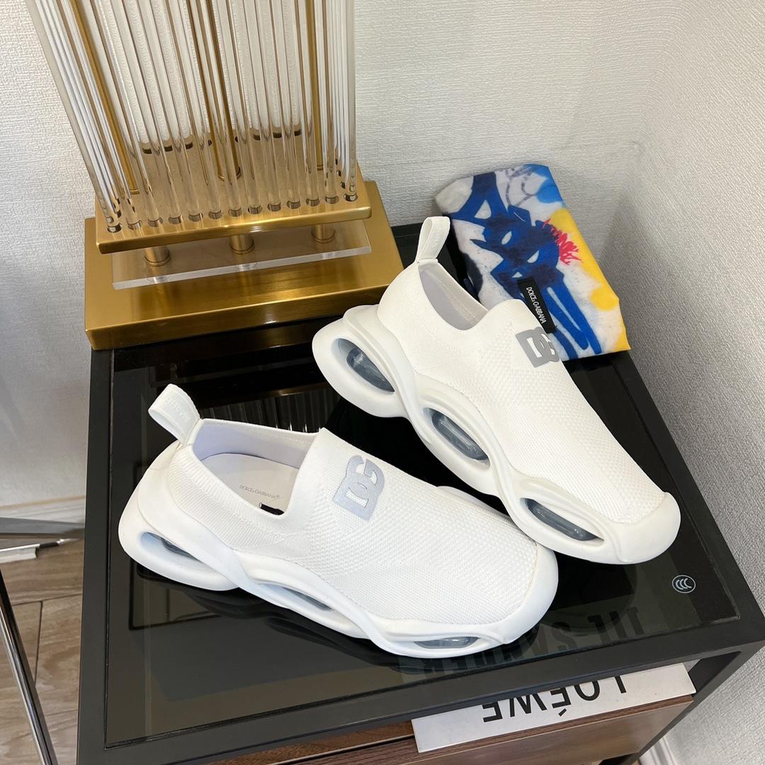 Dolce & Gabbana Stretch Mesh Wave Sneakers - FashionPlug