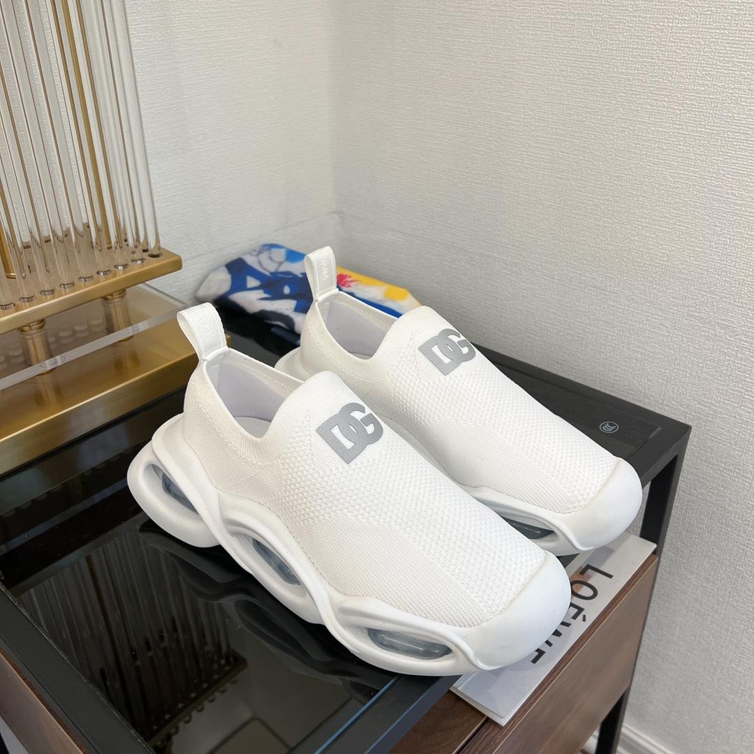 Dolce & Gabbana Stretch Mesh Wave Sneakers - FashionPlug