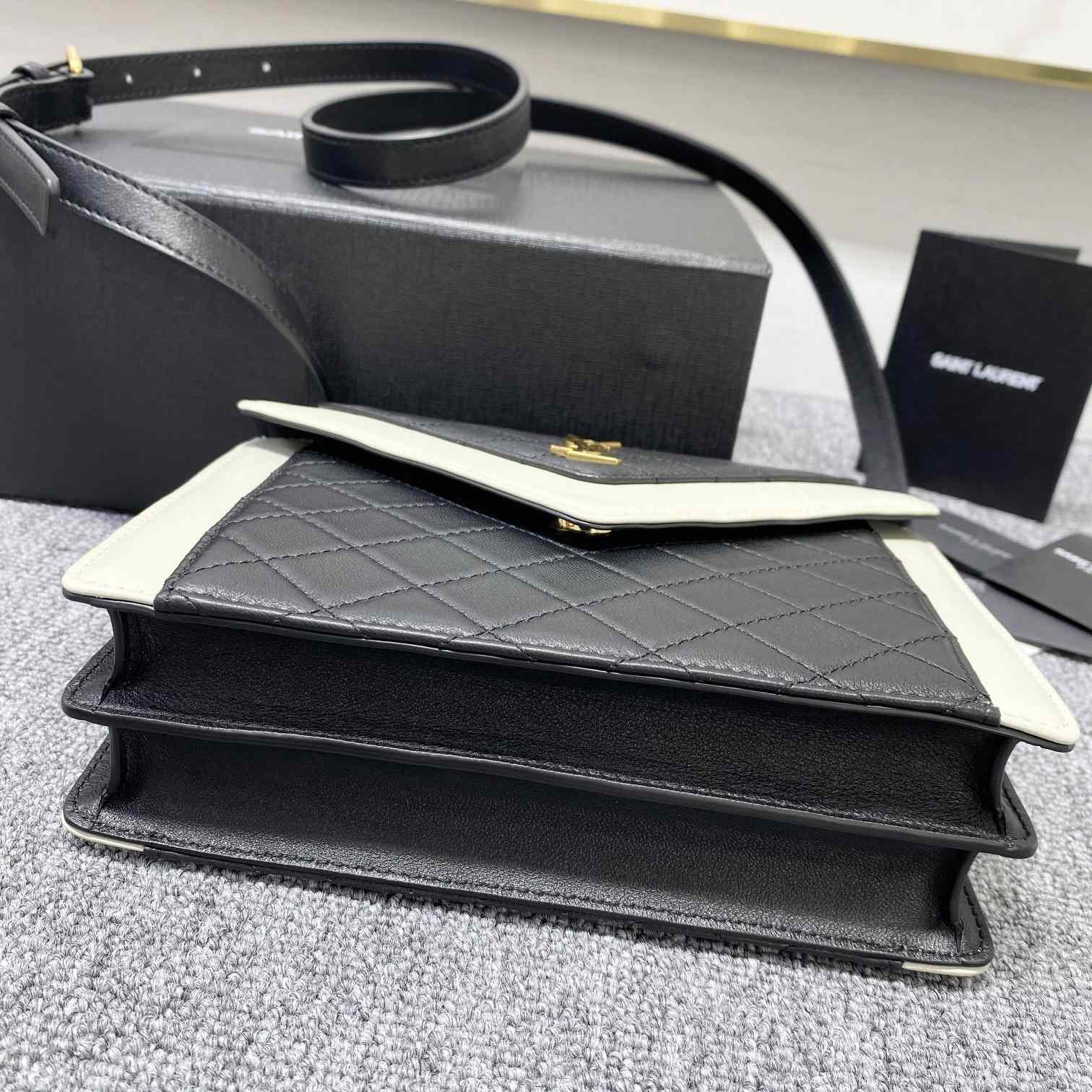 Saint Laurent Gaby Mini Satchel In Quilted Lambskin - FashionPlug