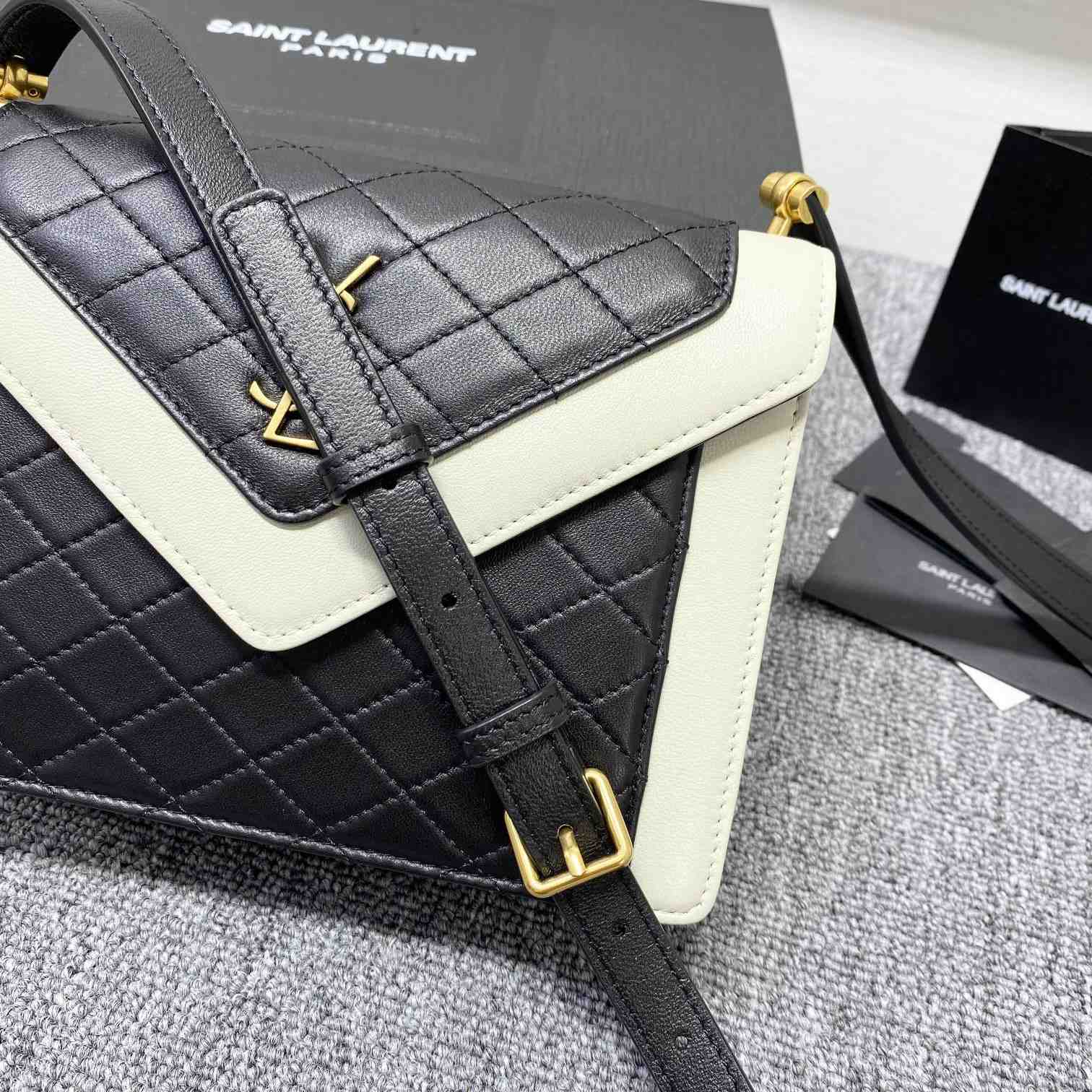 Saint Laurent Gaby Mini Satchel In Quilted Lambskin - FashionPlug