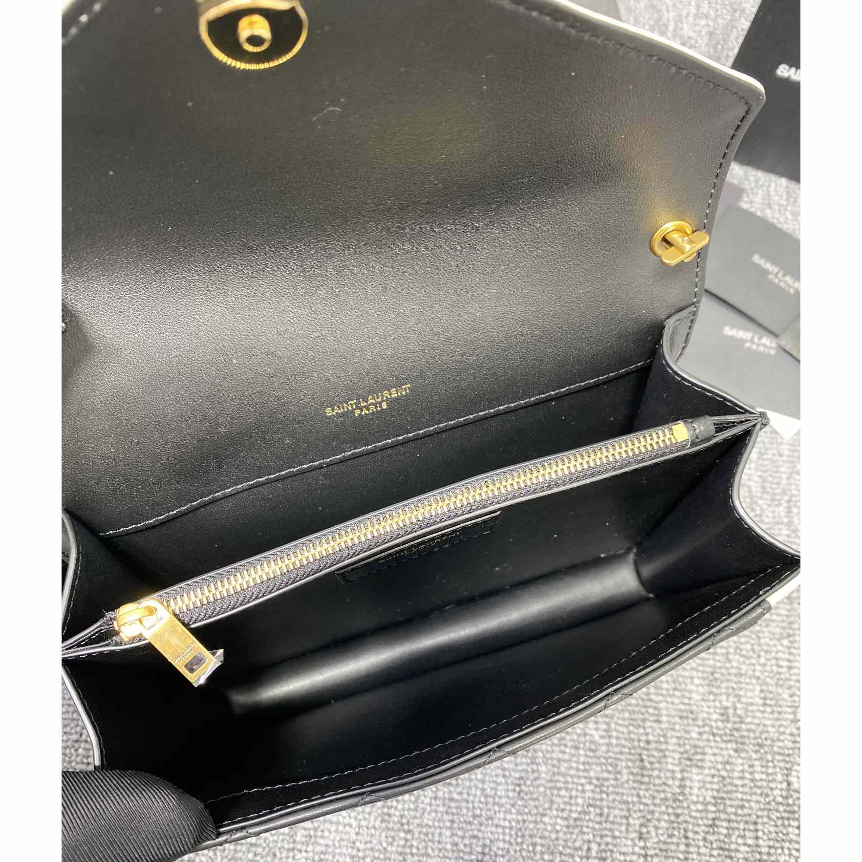 Saint Laurent Gaby Mini Satchel In Quilted Lambskin - FashionPlug