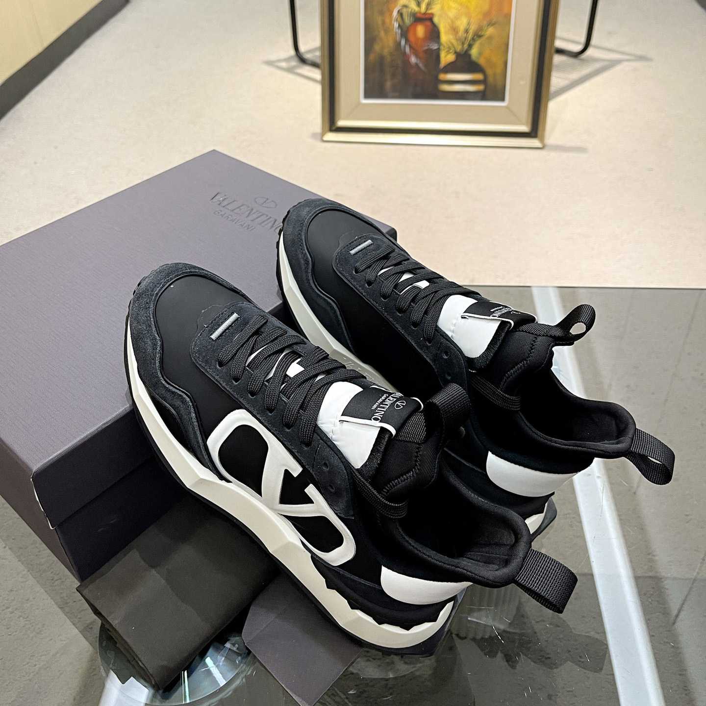 Valenti Netrunner Fabric And Suede Sneaker - FashionPlug