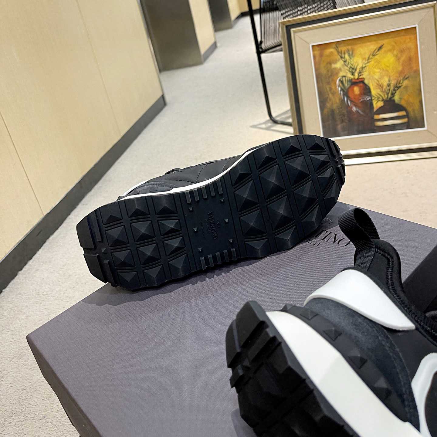 Valenti Netrunner Fabric And Suede Sneaker - FashionPlug