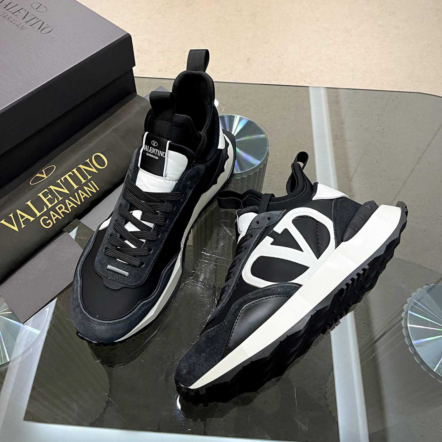 Valenti Netrunner Fabric And Suede Sneaker - FashionPlug