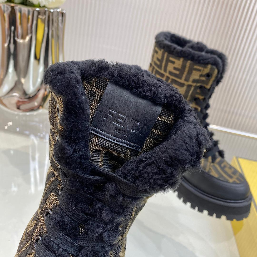 Fendi Signature Biker Boots - FashionPlug