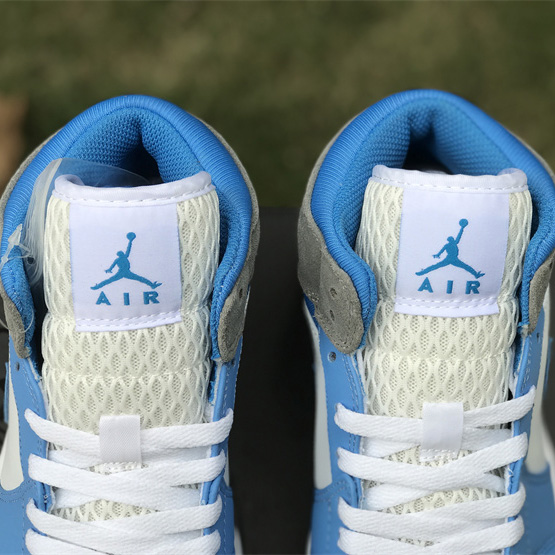 Air Jordan 1 Mid “University Blue” Sneaker    DX9276-100 - FashionPlug