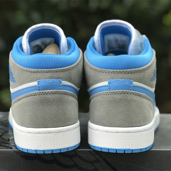 Air Jordan 1 Mid “University Blue” Sneaker    DX9276-100 - FashionPlug