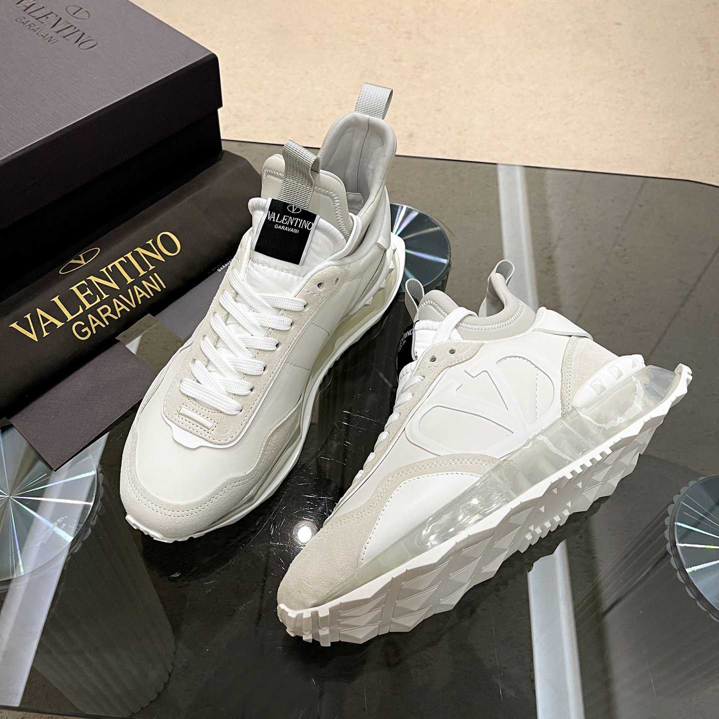 Valenti Netrunner Fabric And Suede Sneaker - FashionPlug
