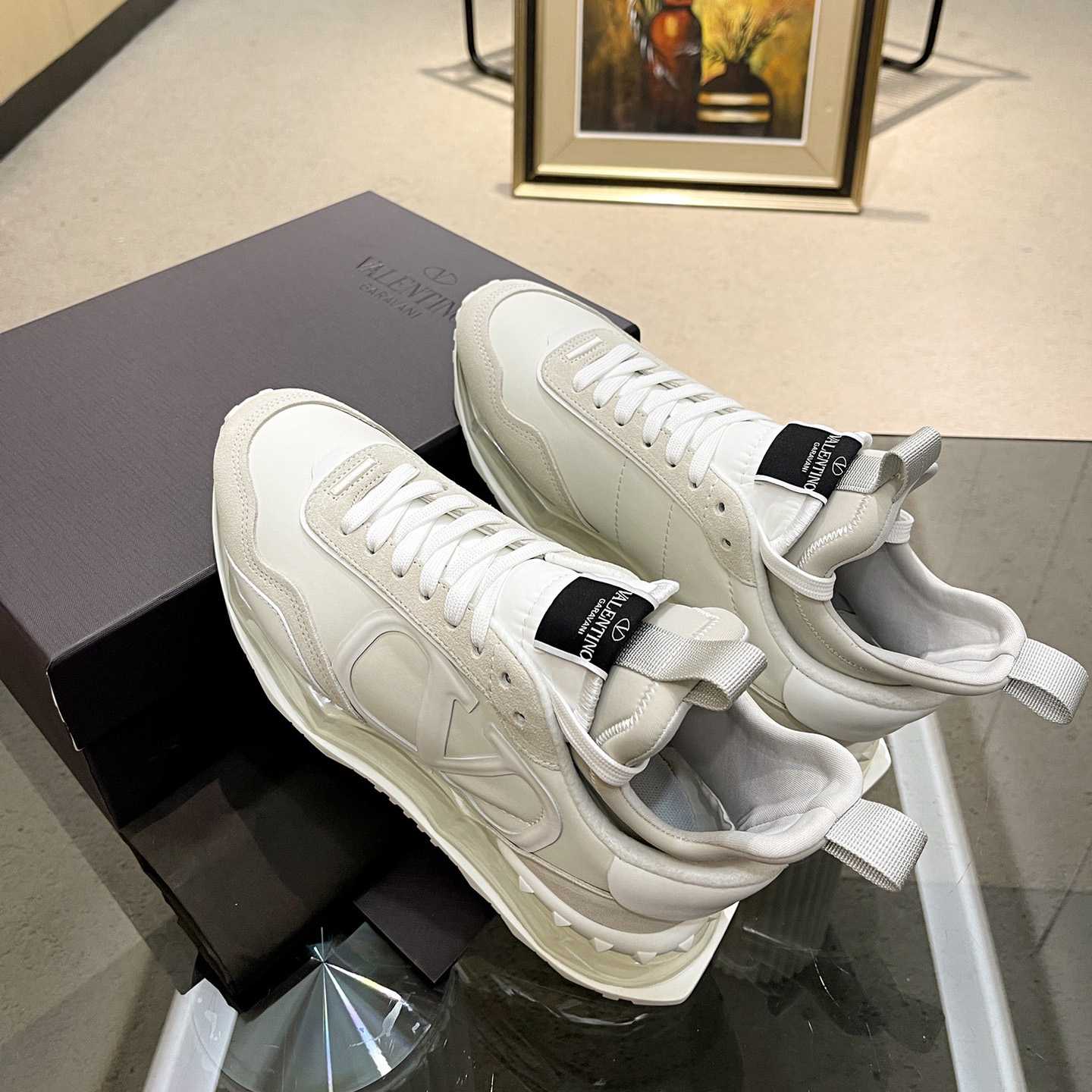 Valenti Netrunner Fabric And Suede Sneaker - FashionPlug