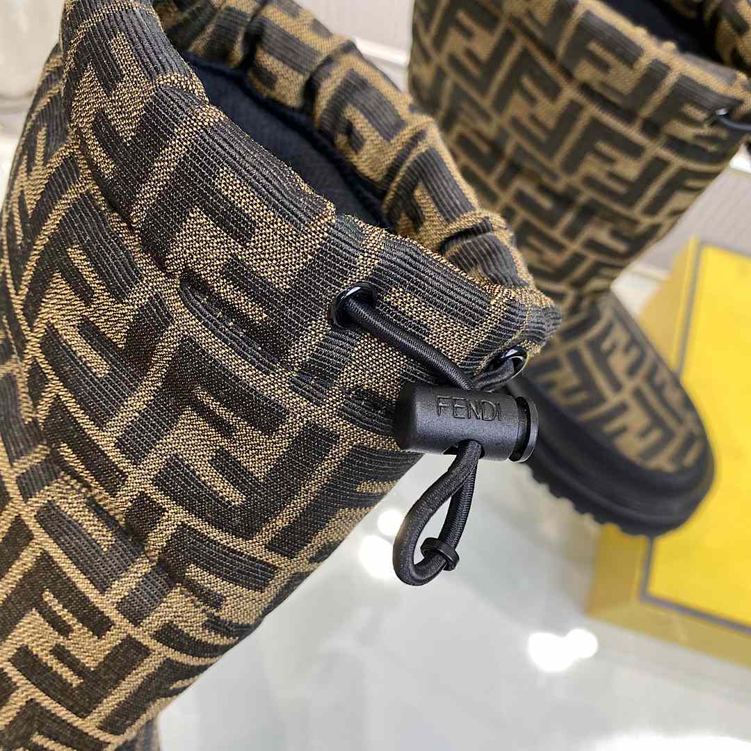 Fendi FF Logo Boots - FashionPlug