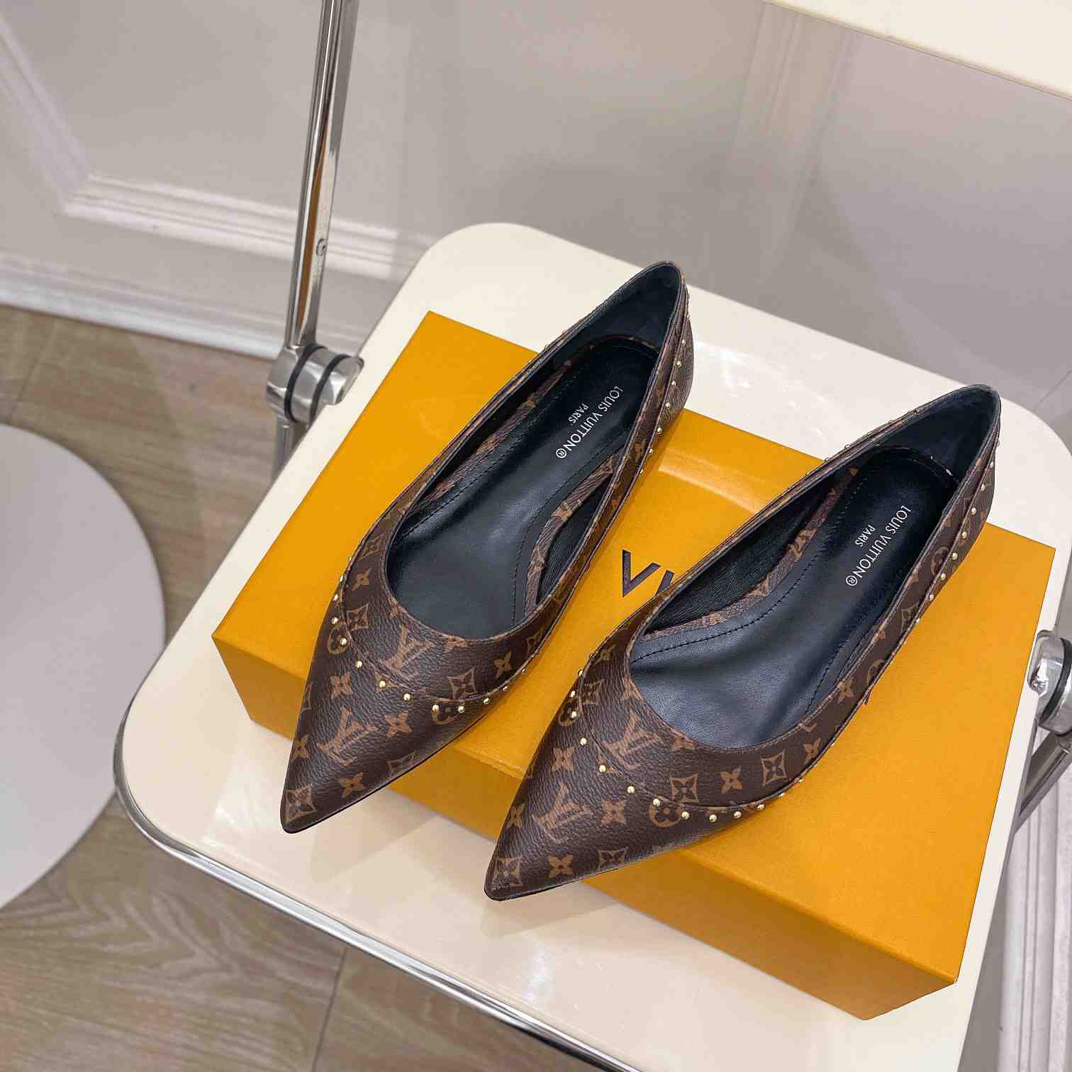 Louis Vuitton Signature Flat Ballerina    - FashionPlug