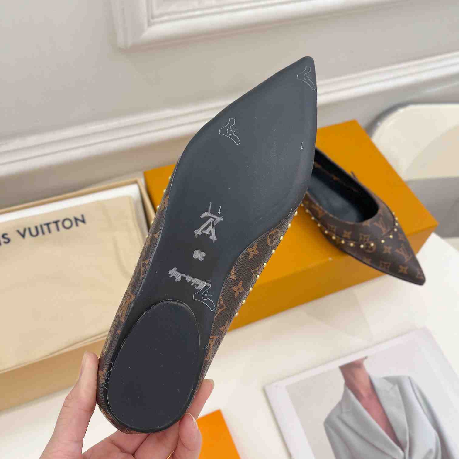 Louis Vuitton Signature Flat Ballerina    - FashionPlug
