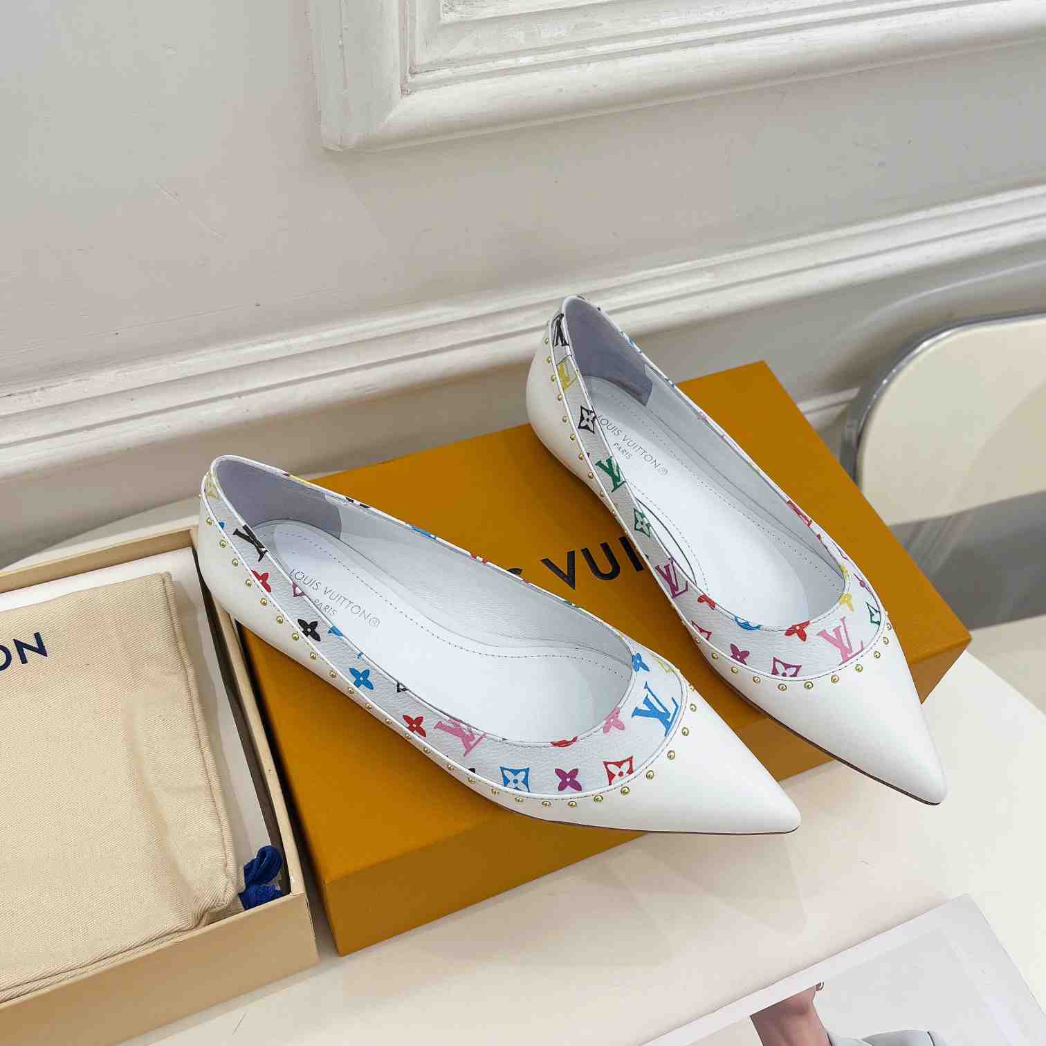 Louis Vuitton Signature Flat Ballerina    - FashionPlug