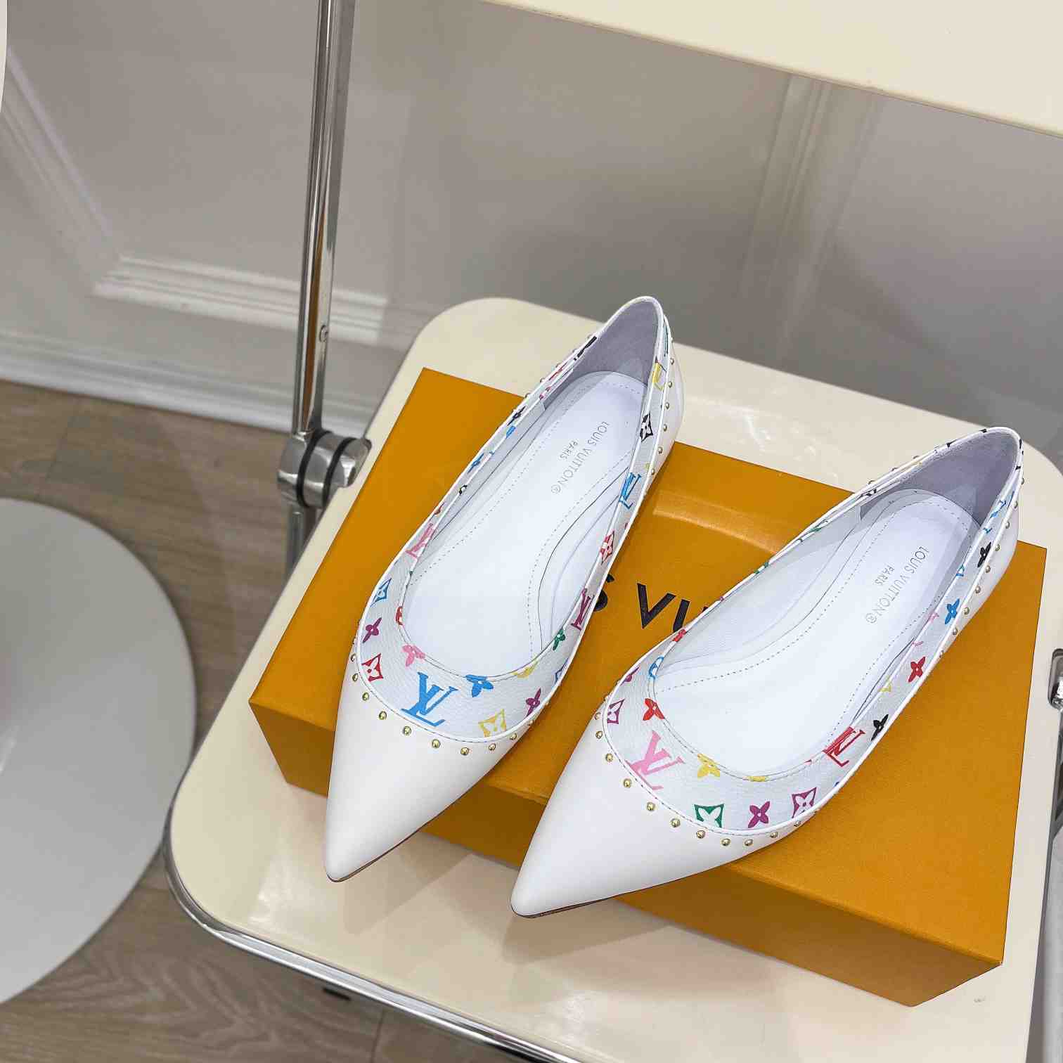 Louis Vuitton Signature Flat Ballerina    - FashionPlug