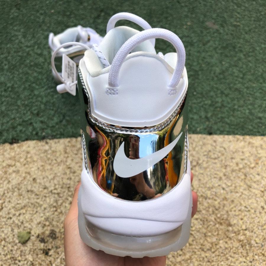 Nike Air More Uptempo Chrome Sneaker    917593-100 - FashionPlug