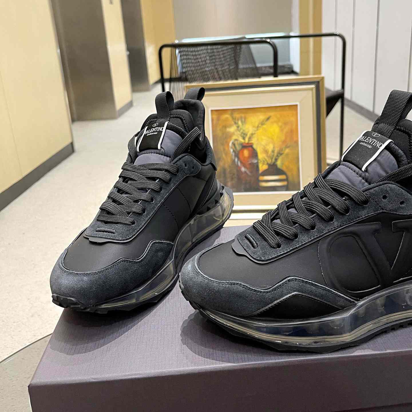 Valenti Netrunner Fabric And Suede Sneaker - FashionPlug
