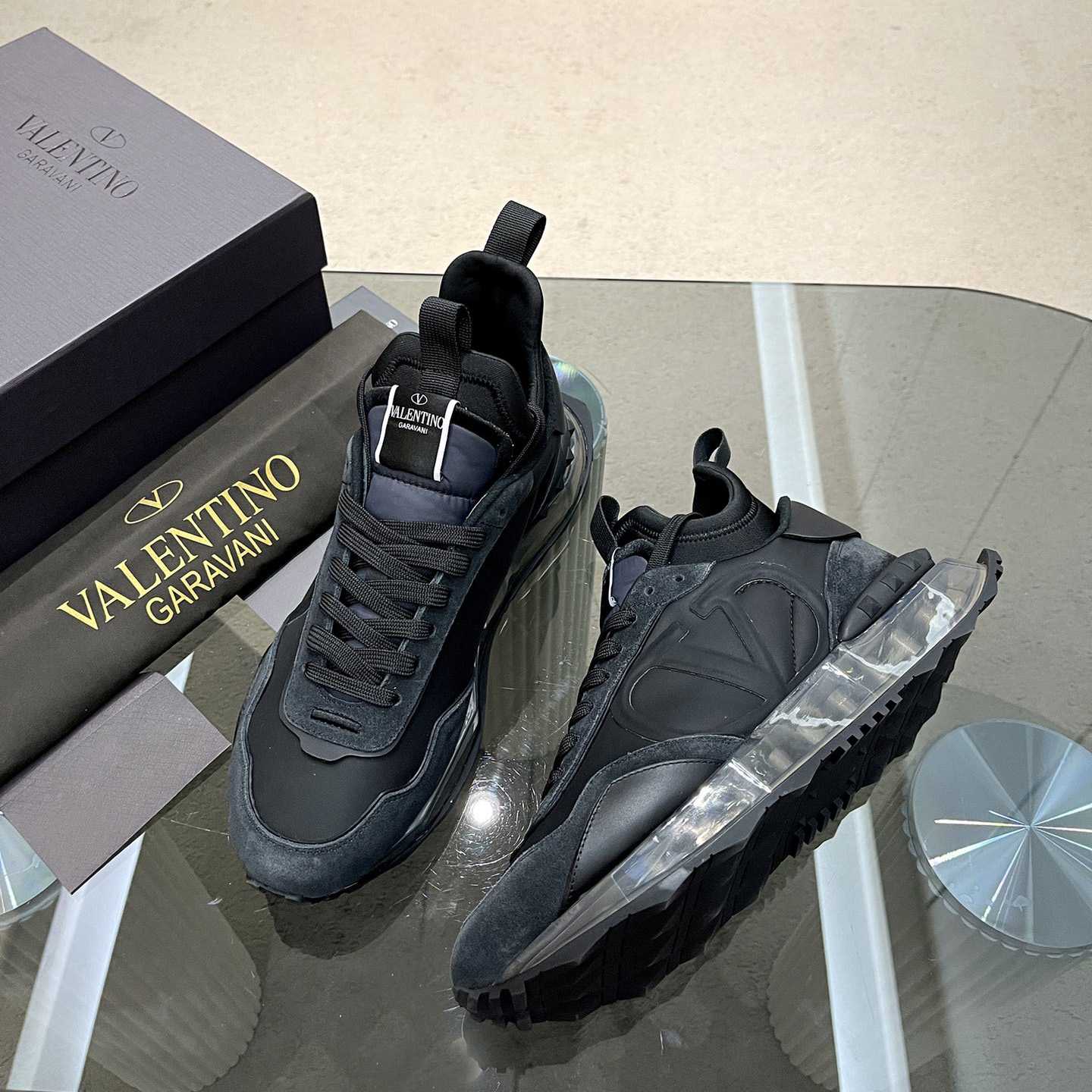Valenti Netrunner Fabric And Suede Sneaker - FashionPlug