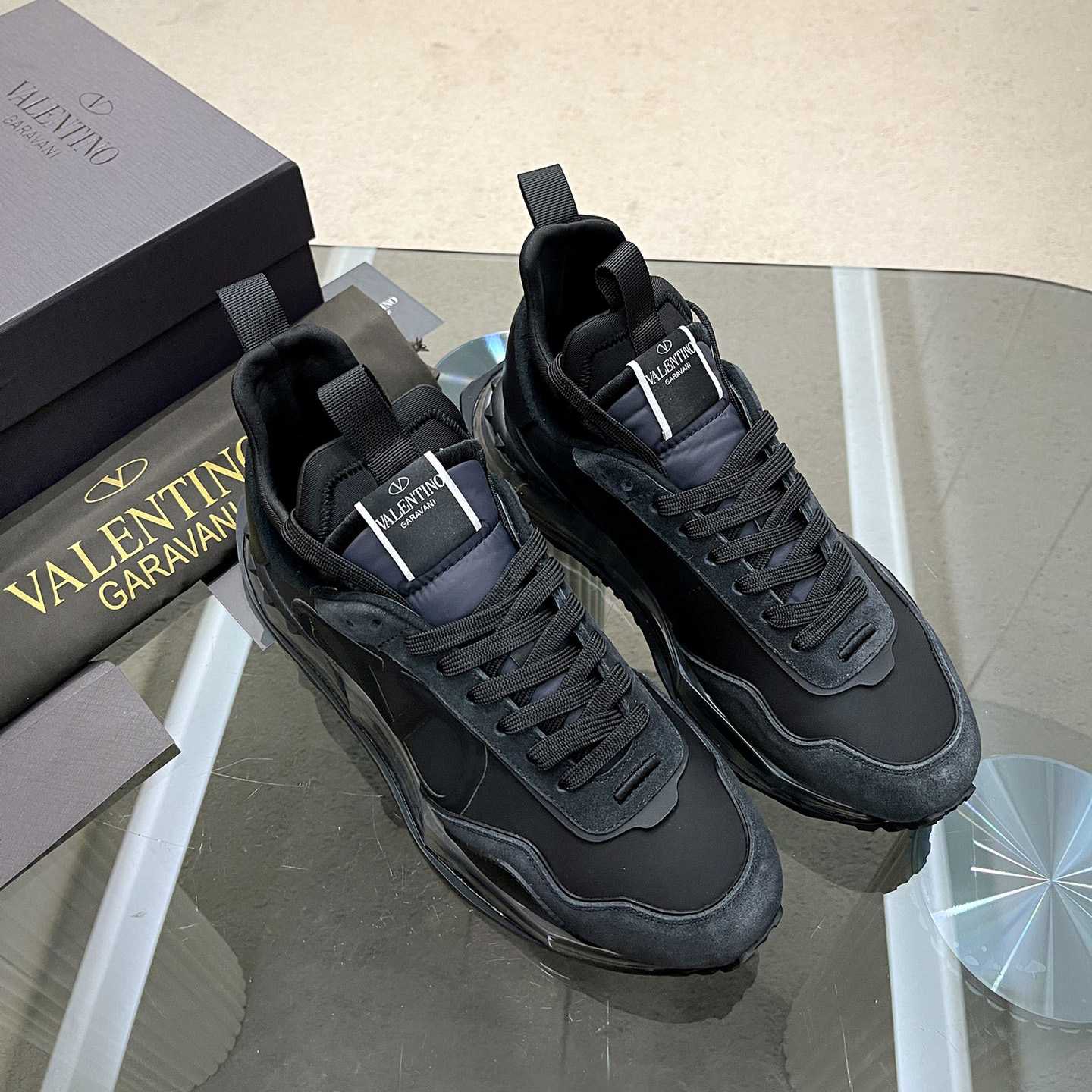 Valenti Netrunner Fabric And Suede Sneaker - FashionPlug