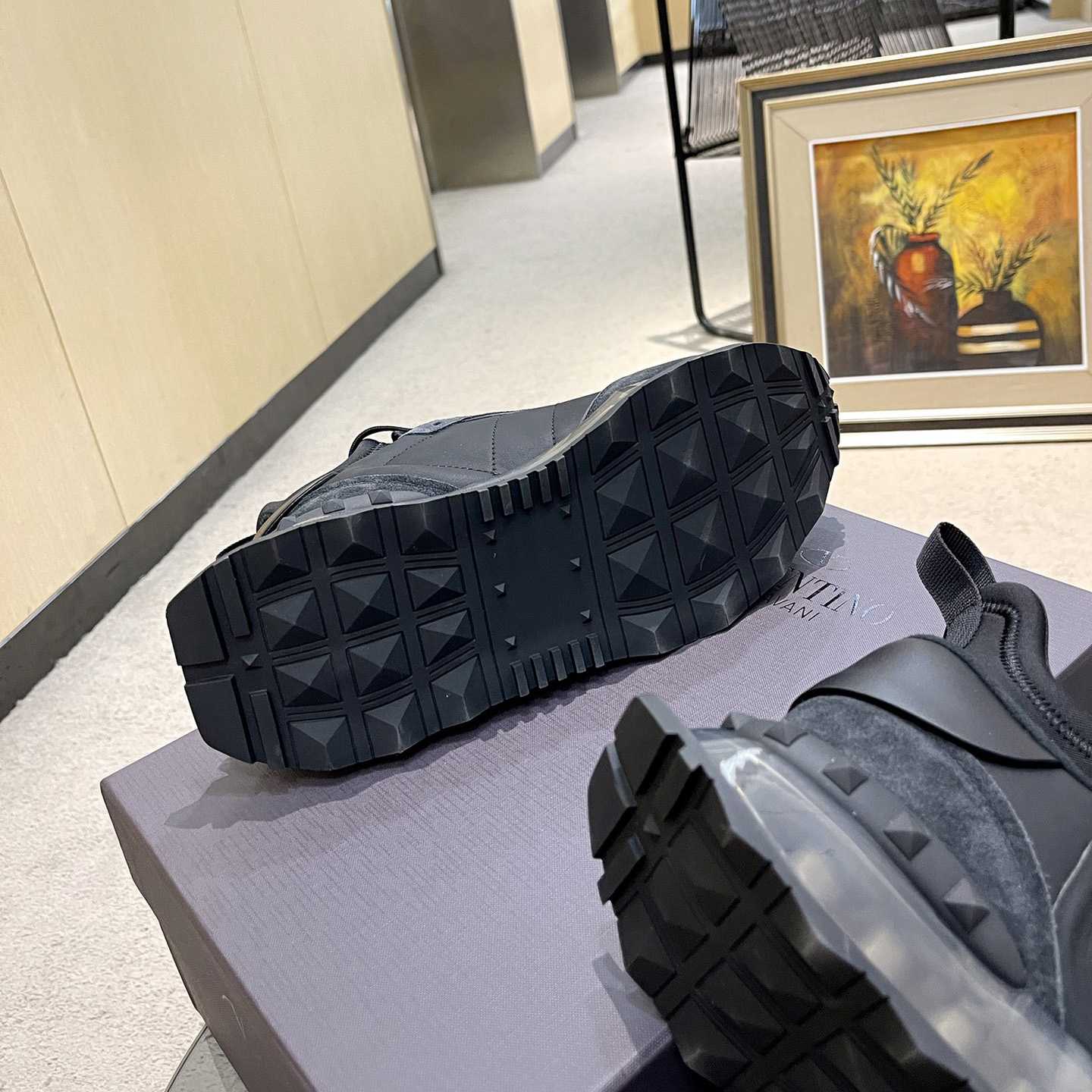Valenti Netrunner Fabric And Suede Sneaker - FashionPlug