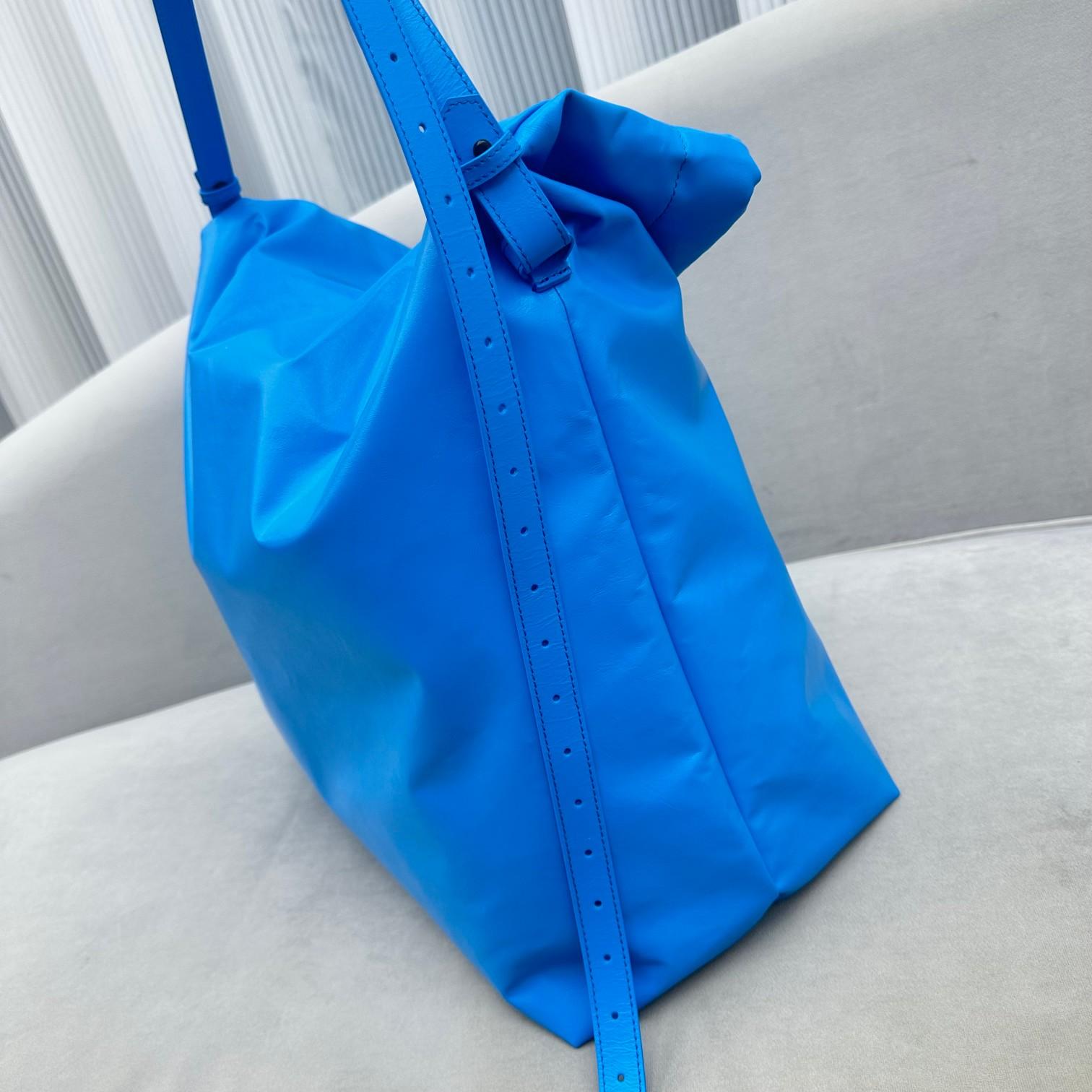 Balenciaga Trash Bag Large Pouch In Blue(37-40-52cm) - FashionPlug