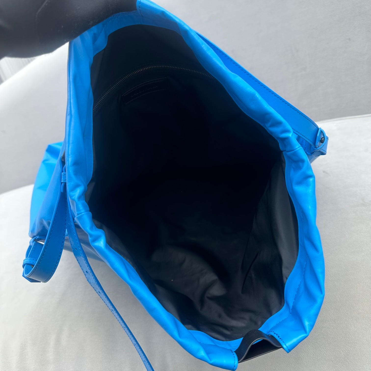 Balenciaga Trash Bag Large Pouch In Blue(37-40-52cm) - FashionPlug