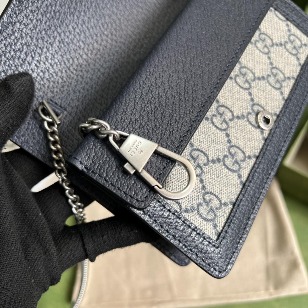 Gucci Dionysus Leather Super Mini Bag(16.5-10-4.5cm)    - FashionPlug
