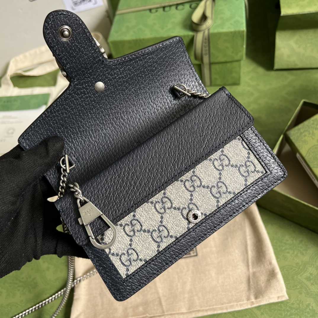 Gucci Dionysus Leather Super Mini Bag(16.5-10-4.5cm)    - FashionPlug
