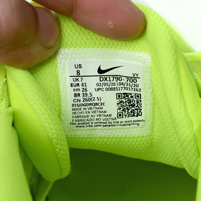 Air More Uptempo Fluorescent Green Sneaker     DX1790-700  - FashionPlug