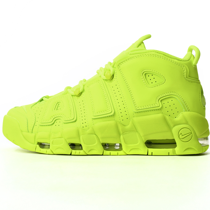 Air More Uptempo Fluorescent Green Sneaker     DX1790-700  - FashionPlug